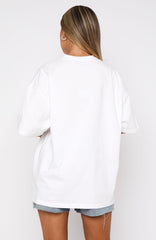 Hear The Ocean Oversized Tee White