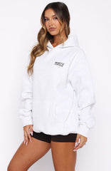 Name Of The Game Oversized Hoodie Grey Marle