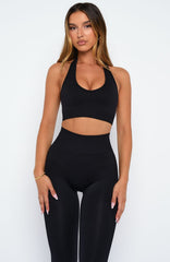 Pace Seamless Sports Bra Black