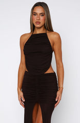 Everlasting Halter Top Chocolate