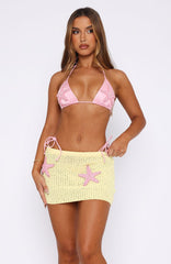 Azure Star Mini Skirt Lemon