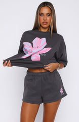 Pick You A Flower Lounge Shorts Volcanic