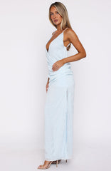 Soft But Sharp Maxi Dress Sky Blue