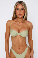 La Pelosa Bikini Top Olive