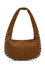Annalise Shoulder Bag Chocolate Faux Suede