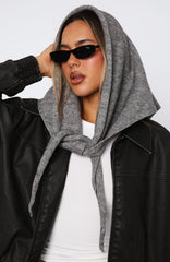 Audrey Triangle Scarf Charcoal