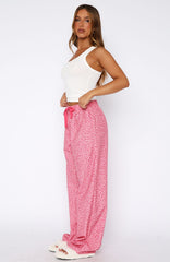 Sweetheart Pyjama Pants Pink Leopard
