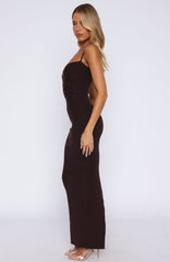 Break It Off Maxi Dress Espresso