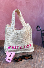 Tyrus Small Top Handle Bag Natural/Pink