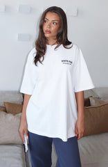 Can't Miss It Oversized Tee White