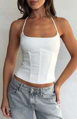 Take Care Bustier White