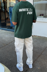 New York Archives Oversized Tee Forest Green