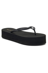 Melody Platform Thong Sandals Black