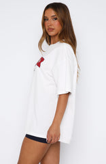 Leave It For Me Oversized Tee White