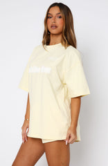 Ready To Go Oversized Tee Lemon