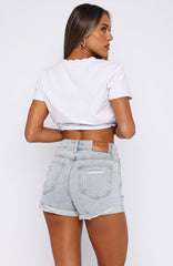 Bailey Denim Shorts Light Blue
