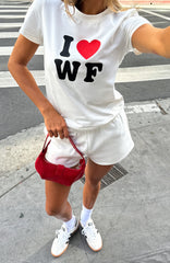 11th Street City Of Dreams Relaxed Baby Tee Frosting