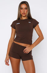 From The Archives Gigi Baby Tee Chocolate
