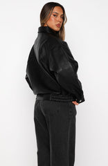 Retrograde PU Jacket Black