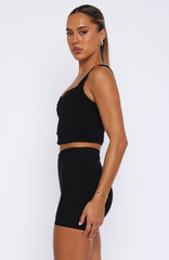 Radiate High Waisted Shorts Black