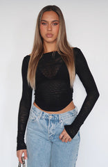 Hypnotising Thoughts Top Black