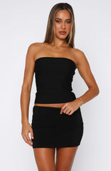 Thought I Was Dreaming Bandage Top Black