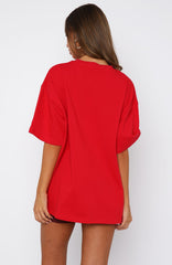 Sweet Cherry Edition Oversized Tee Red