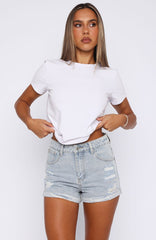 Bailey Denim Shorts Light Blue