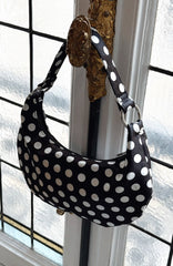 Aydin Shoulder Bag Black Polka Dot