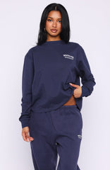Can't Miss It Long Sleeve Tee Navy
