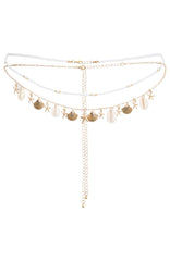 Cora Body Chain White/Gold