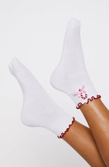 Festive Socks 2 Pack White