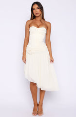 Forever Love Midi Skirt Off White