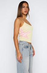 Good Energy Always Knit Top Lemon