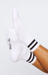 Grounded Socks White/Dark Chocolate