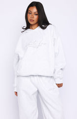 Know What You Want Oversized Hoodie Grey Marle