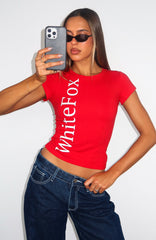 Know You Best Baby Tee Red