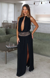 Never On Read Maxi Dress Black