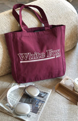 No Hesitation Tote Bag Burgundy/Pink