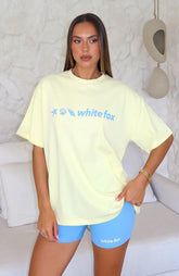 Tropic Rush Oversized Tee Lemon