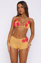 The Rumours Are True Crochet Top Pastel Orange/Pink