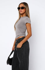 Too Blessed Tee Grey Mist