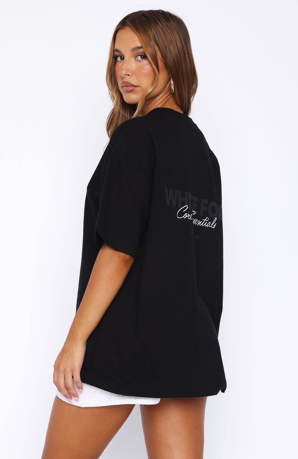 Core Essentials Oversized Tee Black