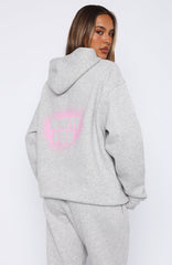 11th Street Keeping It Real Oversized Hoodie Jelly Bean