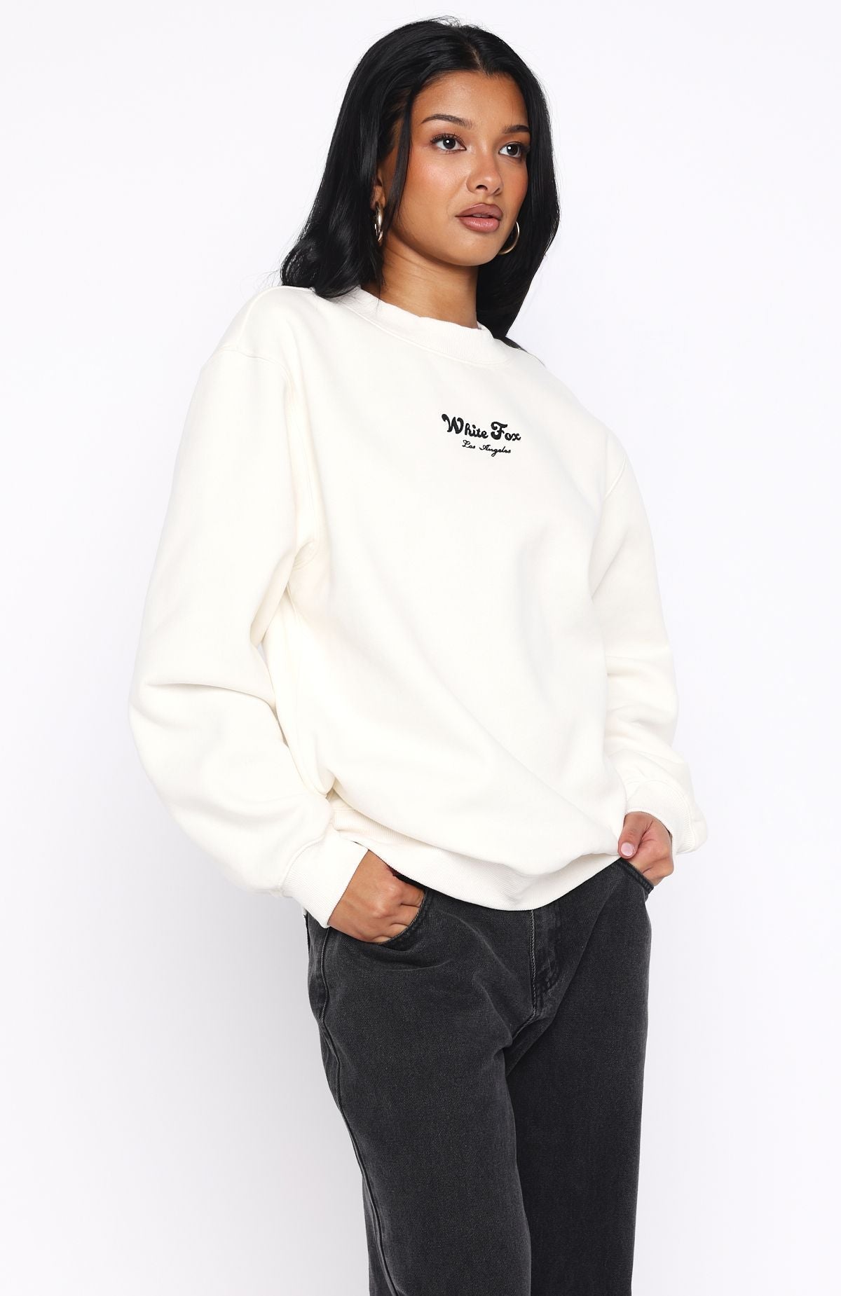 Through Thick And Thin Oversized Sweater Cream