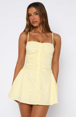 Field Day Mini Dress Lemon