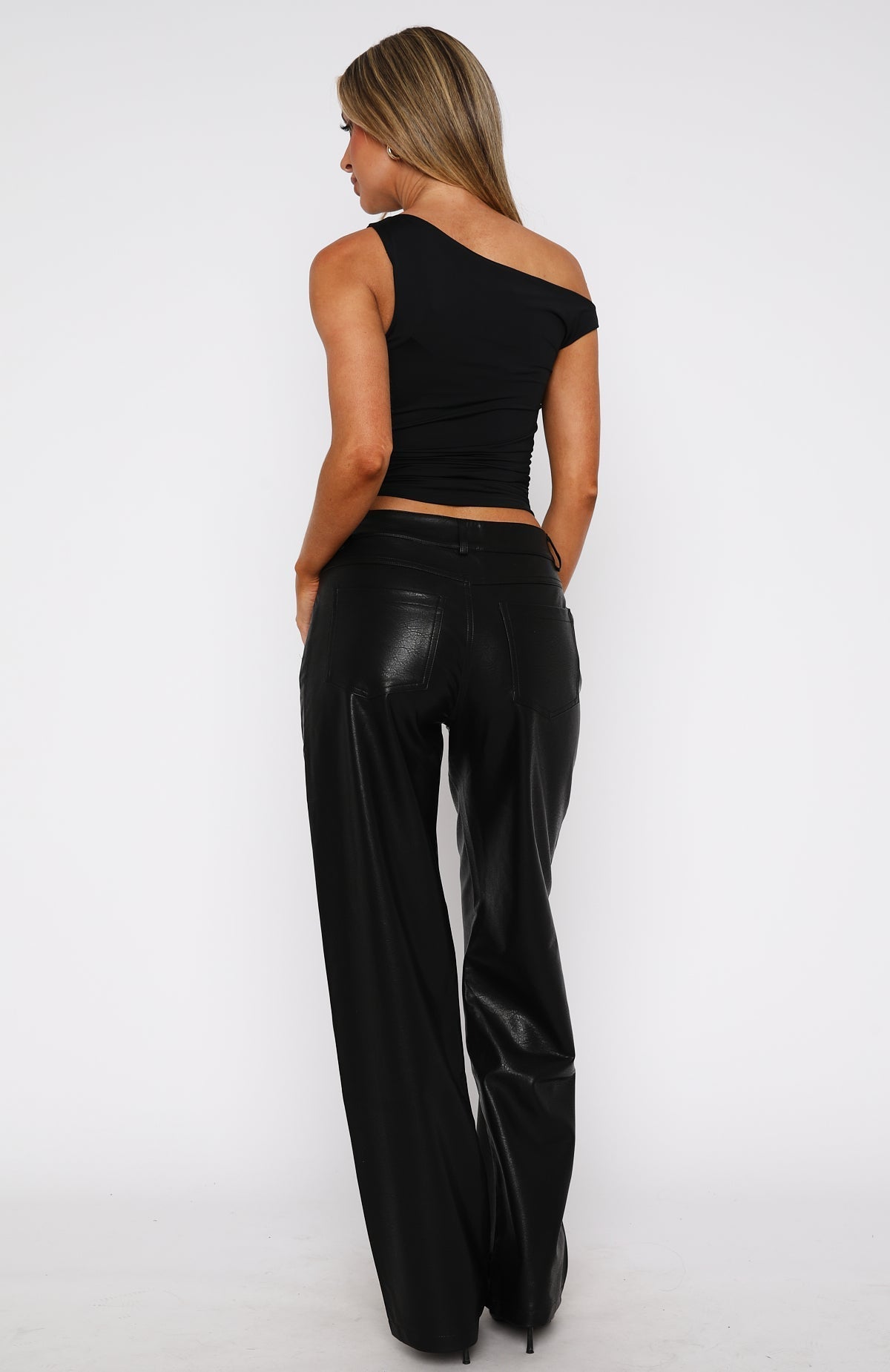 Bring The Style PU Pants Black