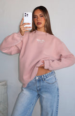 Through Thick And Thin Oversized Sweater Dusty Pink