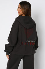 Best You've Ever Had Zip Front Hoodie Charcoal