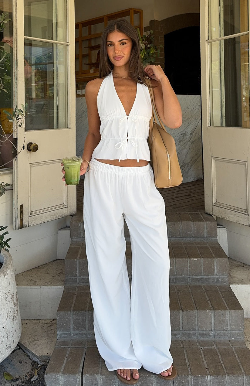 Further Away Pants White